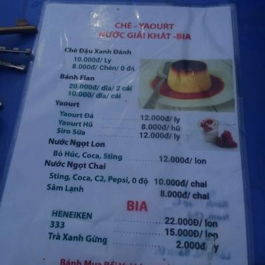 Thực đơn- Quán Ăn Bánh Canh Cá Lóc Quảng Trị - Phạm Văn Hai