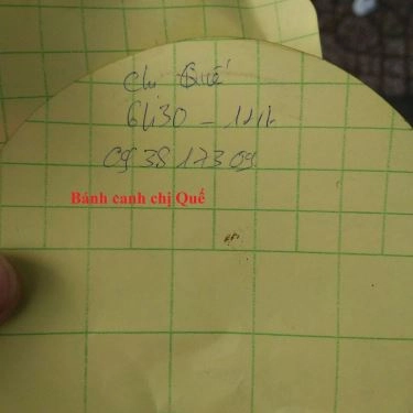 Tổng hợp- Quán Ăn Chị Quế - Bánh Canh Chả Cá Nha Trang