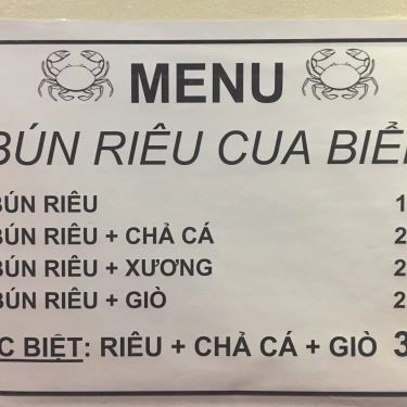 Thực đơn- Quán Ăn Bánh Canh Thống Nhất
