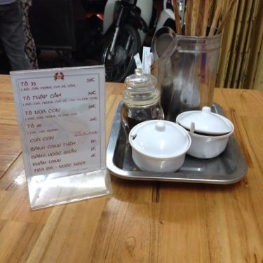 Thực đơn- Quán Ăn Bánh Canh Cua 2 Càng