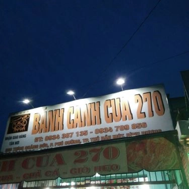 Thực đơn- Quán Ăn Bánh Canh Cua 270
