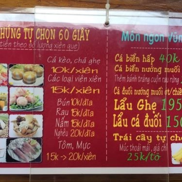 Thực đơn- Quán Ăn Vũng Tàu 2 - Bánh Canh Ghẹ