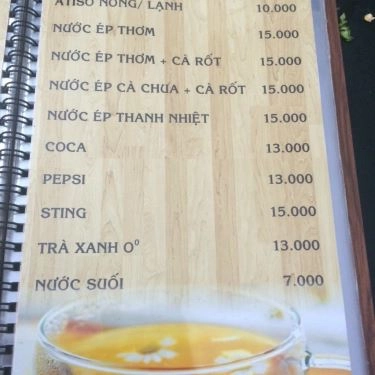 Thực đơn- Quán Ăn Bánh Canh Nấm An Nhiên - Lê Hồng Phong