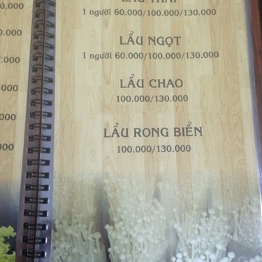 Thực đơn- Quán Ăn Bánh Canh Nấm An Nhiên - Lê Hồng Phong