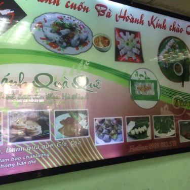 Thực đơn- Quán Ăn Bánh Cuốn Bà Hoành - Tô Hiến Thành