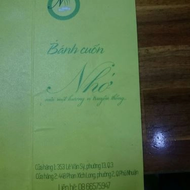 Tổng hợp- Quán Ăn Bánh Cuốn Nhớ - Phan Xích Long
