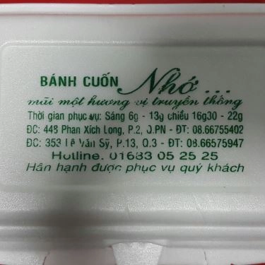 Tổng hợp- Quán Ăn Bánh Cuốn Nhớ - Phan Xích Long