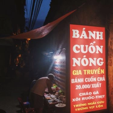 Thực đơn- Quán Ăn Bánh Cuốn Nóng - Ngõ Thịnh Hào 2