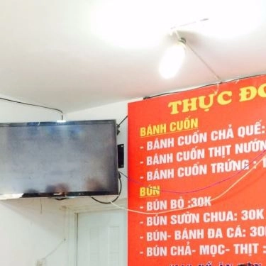 Thực đơn- Quán Ăn Bánh Cuốn Nóng & Bún Cá - Vũ Ngọc Phan