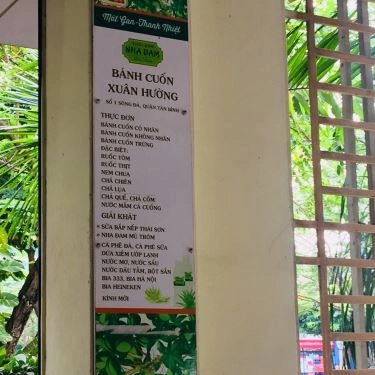 Thực đơn- Quán Ăn Bánh Cuốn Nóng Xuân Hường