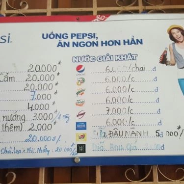 Thực đơn- Quán Ăn Bánh Đập - Hồng Lĩnh