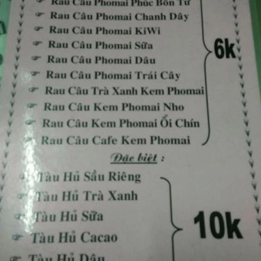 Thực đơn- Quán Ăn Ngọc Linh - Bánh Flan & Rau Câu