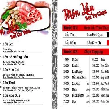 Thực đơn- Bánh Gạo - Lẩu & Nướng