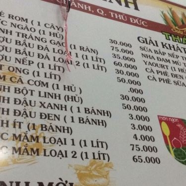 Thực đơn- Quán Ăn Nghĩa Bình - Bánh Hỏi & Cháo Lòng