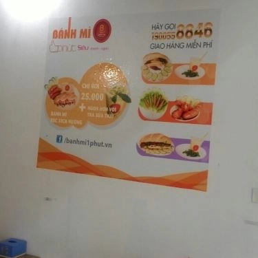 Thực đơn- Quán Ăn Bánh Mì 1 Phút - Phạm Văn Đồng