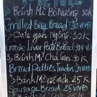 Thực đơn- Bánh Mì Bò Nướng - Sun World Halong Park