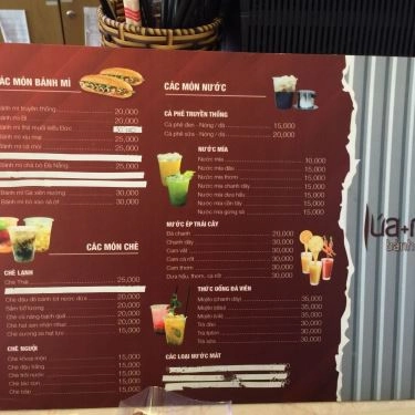 Thực đơn- Quán Ăn Bánh Mì - Chè Lúa Mía - Nguyễn Văn Trỗi