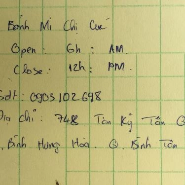Tổng hợp- Quán Ăn Chị Cúc - Bánh Mì & Xôi Mặn