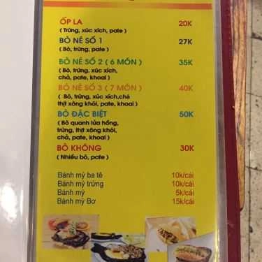 Thực đơn- Bánh Mì Hạ Long - Bánh Mì Bò Né 3 Ngon