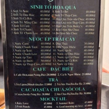 Thực đơn- Quán Ăn Bánh Mì Huế Ngọc Hiếu - Hòa Mã