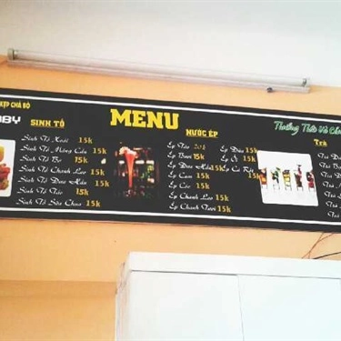 Thực đơn- Quán Ăn Bánh Mì Kẹp Chả Bò Booby - Trần Đại Nghĩa