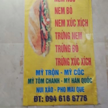 Thực đơn- Quán Ăn Chú Tuấn - Bánh Mì Kẹp Nem Khoai