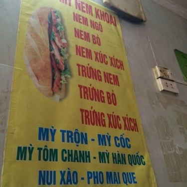 Thực đơn- Quán Ăn Chú Tuấn - Bánh Mì Kẹp Nem Khoai
