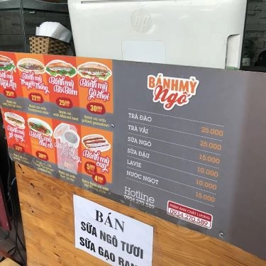 Thực đơn- Quán Ăn Bánh Mì Ngố - Thái Phiên