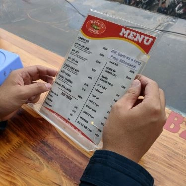 Thực đơn- Quán Ăn Bánh Mì Ô Long - Hồ Đắc Di