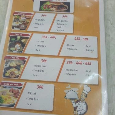 Thực đơn- Quán Ăn Bánh Mì Tuấn Mai