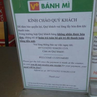 Tổng hợp- Quán Ăn Bánh Mì V+ - Minh Khai