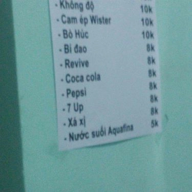 Thực đơn- Quán Ăn Bánh Nậm - Bánh Bèo - Bánh Bột Lọc
