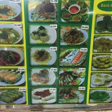 Thực đơn- Quán Ăn Bánh Tằm Bì 370 - Đặc Sản Bạc Liêu