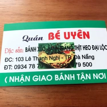 Tổng hợp- Quán Ăn Bánh Xèo Bé Uyên - Đặc Sản Đại Lộc