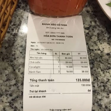 Tổng hợp- Quán Ăn Bánh Xèo Cô Nga