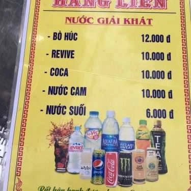 Thực đơn- Quán Ăn Bánh Xèo Làng Chuồn Hằng Liên