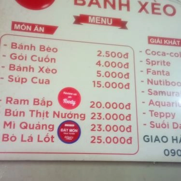 Tổng hợp- Quán Ăn Lệ Huyền 76 - Quán Bánh Xèo