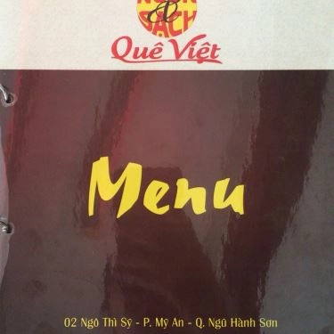 Thực đơn- Quán Ăn Bánh Xèo Sạch Quê Việt