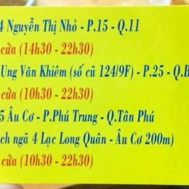Tổng hợp- Quán Ăn Bánh Xèo Tôm Nhảy Thanh Diệu - Âu Cơ