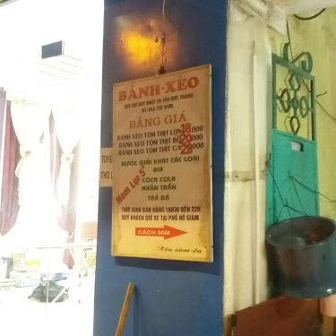 Thực đơn- Quán Ăn Bánh Xèo Tôn Đức Thắng