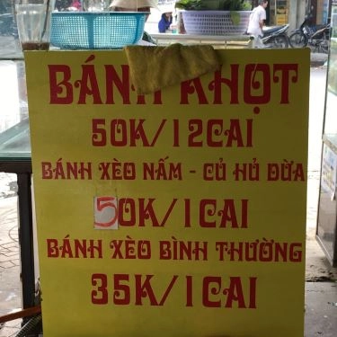 Thực đơn- Quán Ăn Bánh Xèo & Canh Bún - Trương Vĩnh Ký