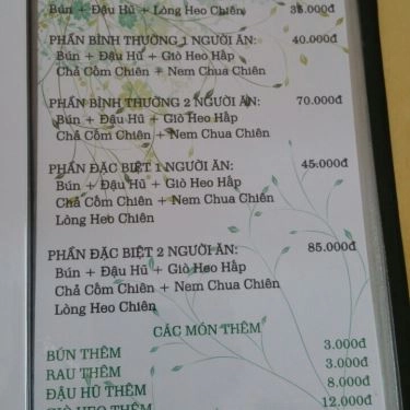 Tổng hợp- Quán Ăn Bún Đậu Mắm Tôm Bảo Ngọc