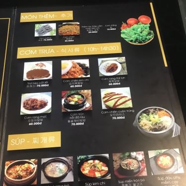 Thực đơn- Nhà Hàng BBQ BOX 414