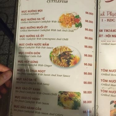 Thực đơn- Quán Ăn BBQ Ngói - Món Nướng