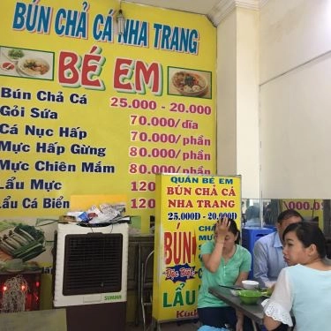 Thực đơn- Quán Ăn Bé Em - Bún Chả Cá Nha Trang