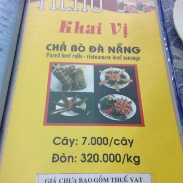 Thực đơn- Quán Ăn Bê Thui Hương