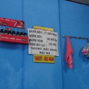 Thực đơn- Quán Ăn Bé Tư - Bánh Hỏi & Bánh Bèo