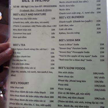 Tổng hợp- Quán Ăn Bee - Fast Food & Drink