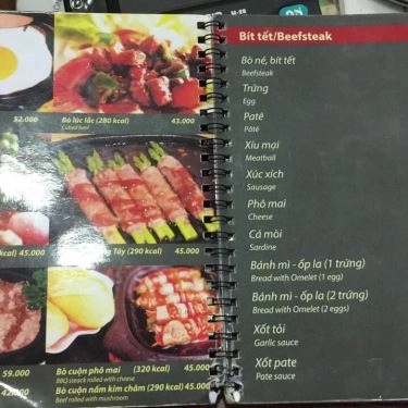 Thực đơn- Quán Ăn Củ Hành Tây - Bò Beefsteak