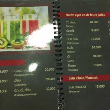Thực đơn- Quán Ăn Củ Hành Tây - Bò Beefsteak